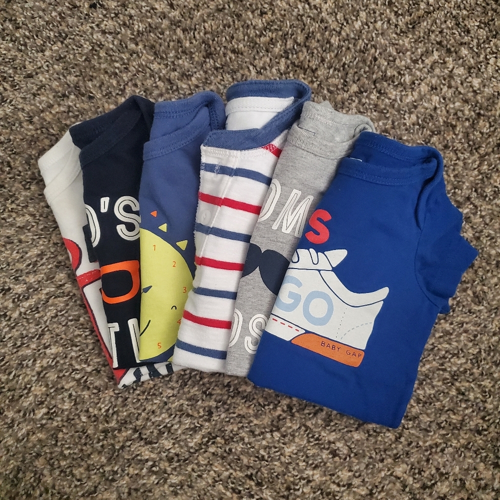Baby Boy Gap Onesies- Set of 6